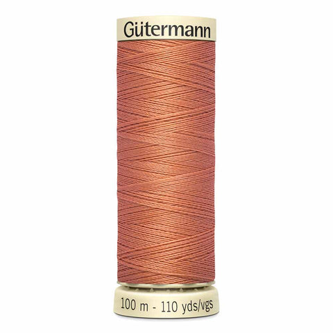 GÜTERMANN Polyester Thread 100m - #363 - Dark peach