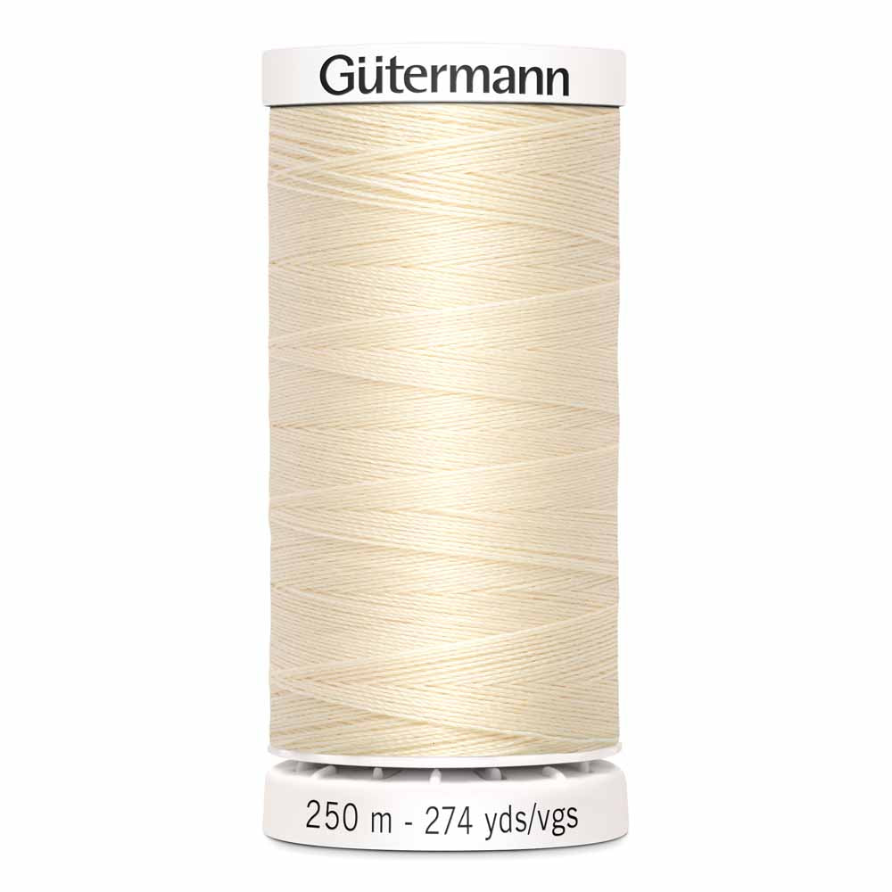 GÜTERMANN Polyester Thread 250m - #800 - Ivory