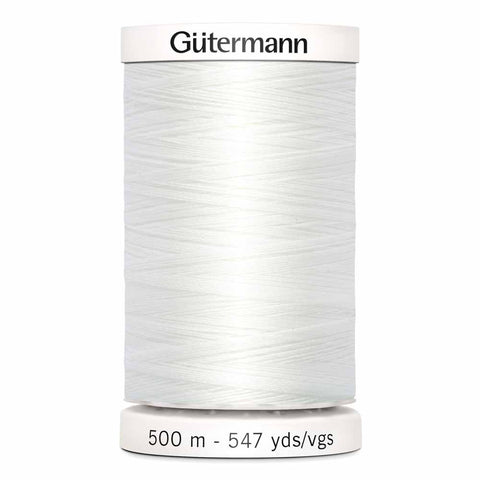 GÜTERMANN Polyester Thread 500m - #020 - White
