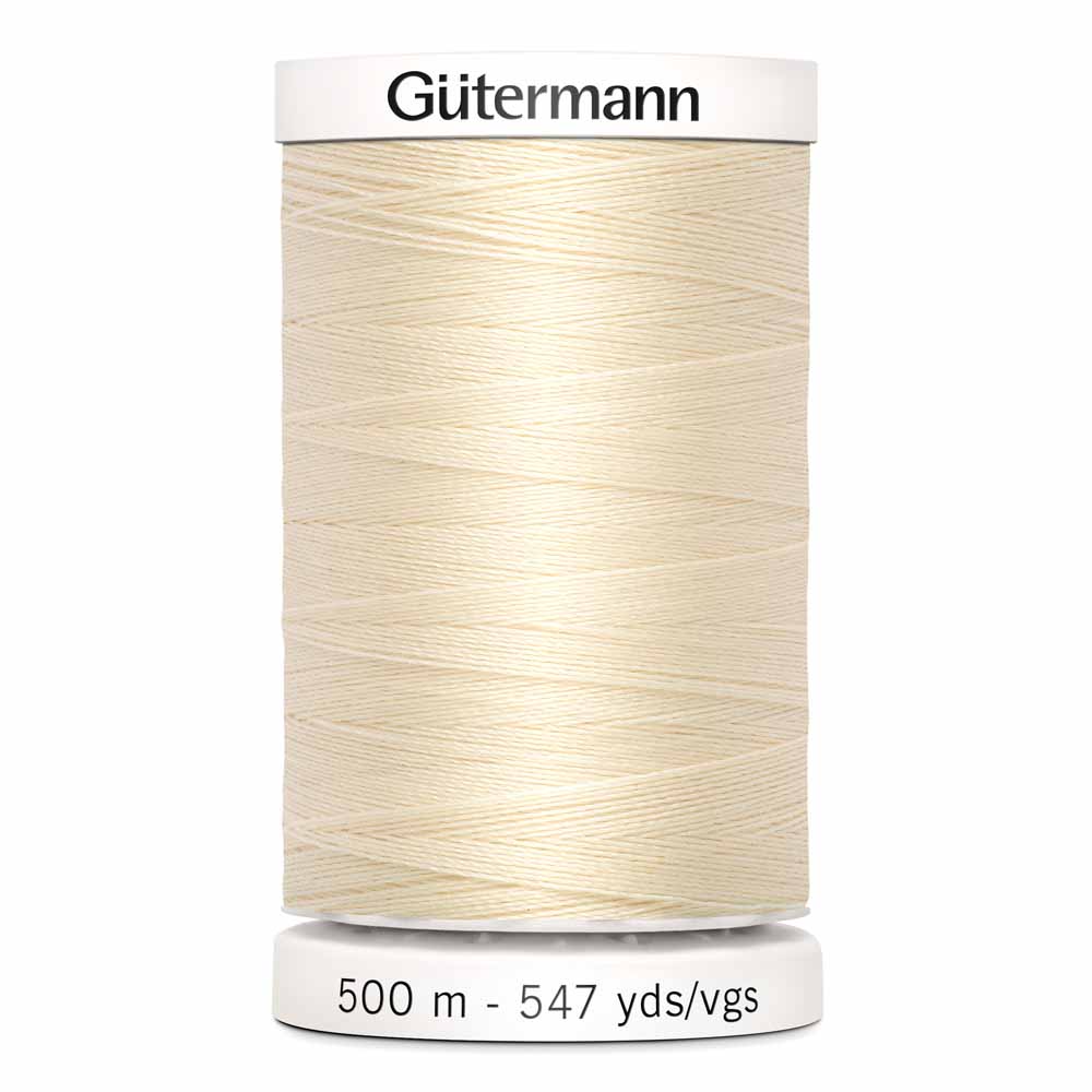 GÜTERMANN Polyester Thread 500m - #800 - Ivory