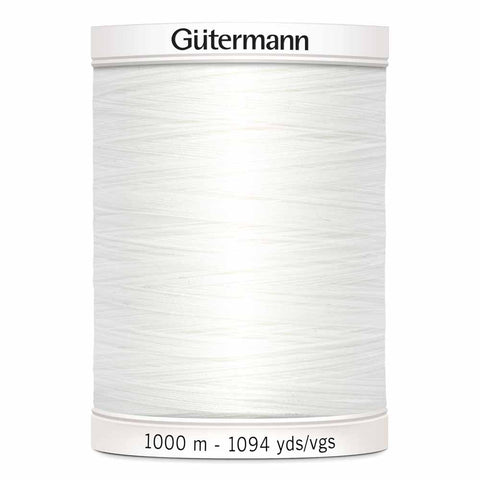 GÜTERMANN Polyester Thread 1000m - #020 - White