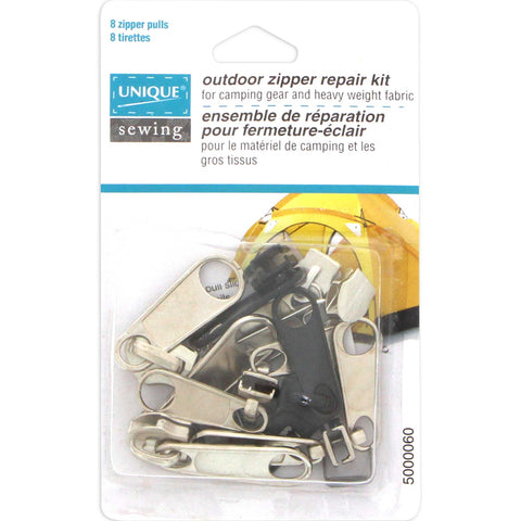 Zipper repair kit - 8 pull tabs