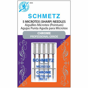 Schmetz Chrome Microtex 80/12 Needles