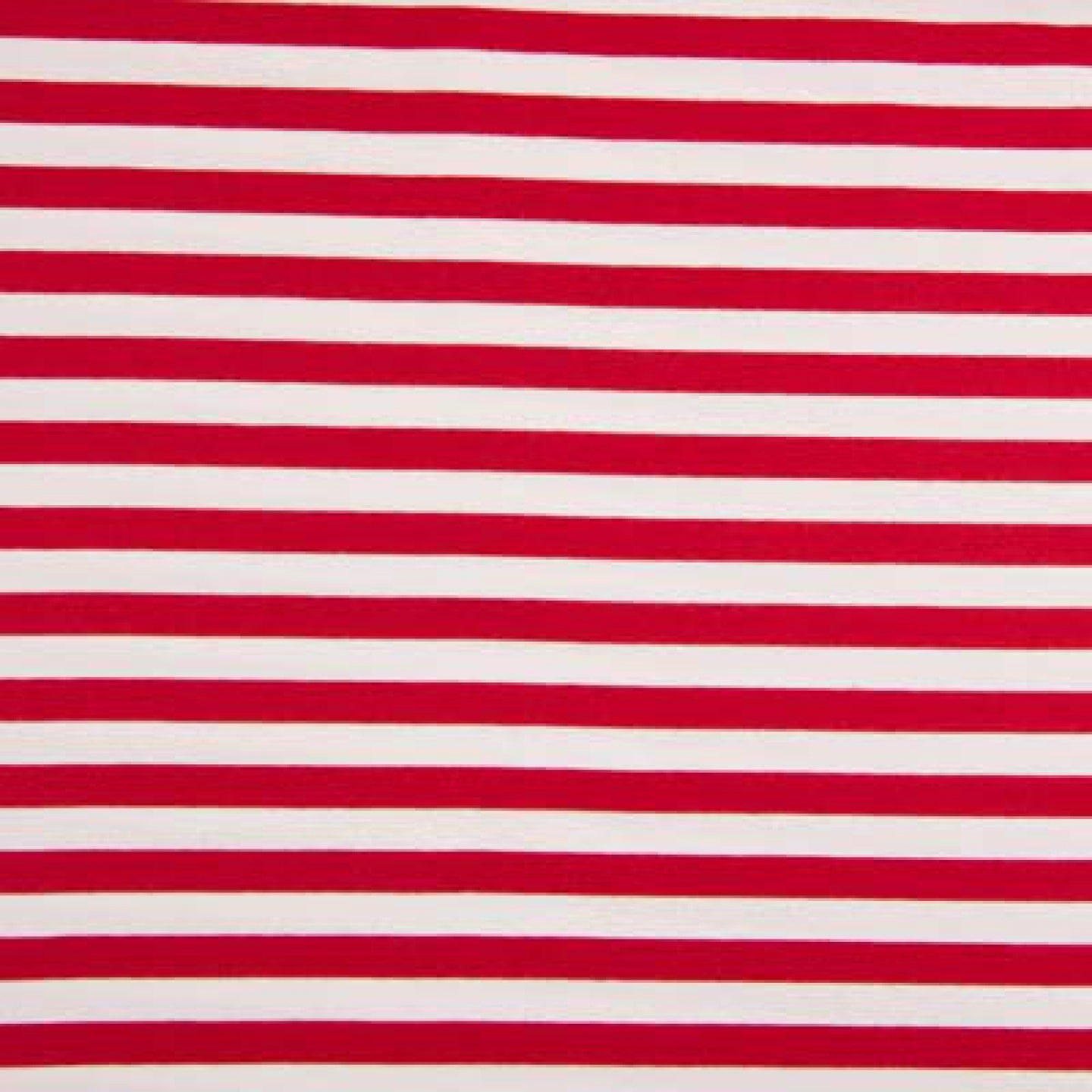 Lined red and white 1.3 cm - Lined French Terry