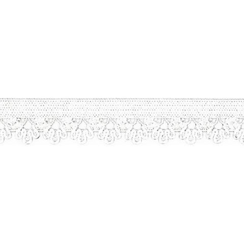 White - 13mm elastic lace