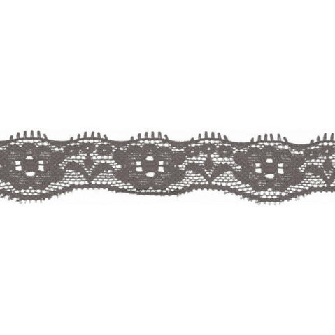 Gray - 20mm elastic lace