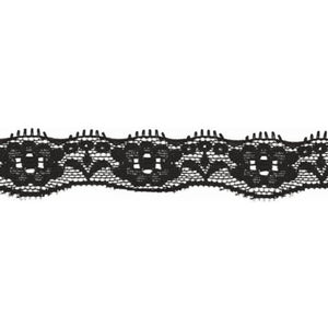 Black - 20mm elastic lace