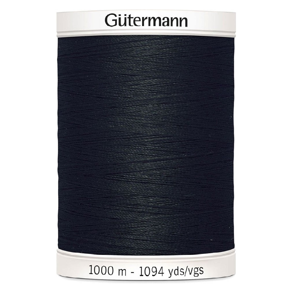 GÜTERMANN Polyester Thread 1000m - #010 - Black