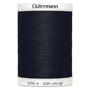 GÜTERMANN Polyester Thread 1000m - #010 - Black