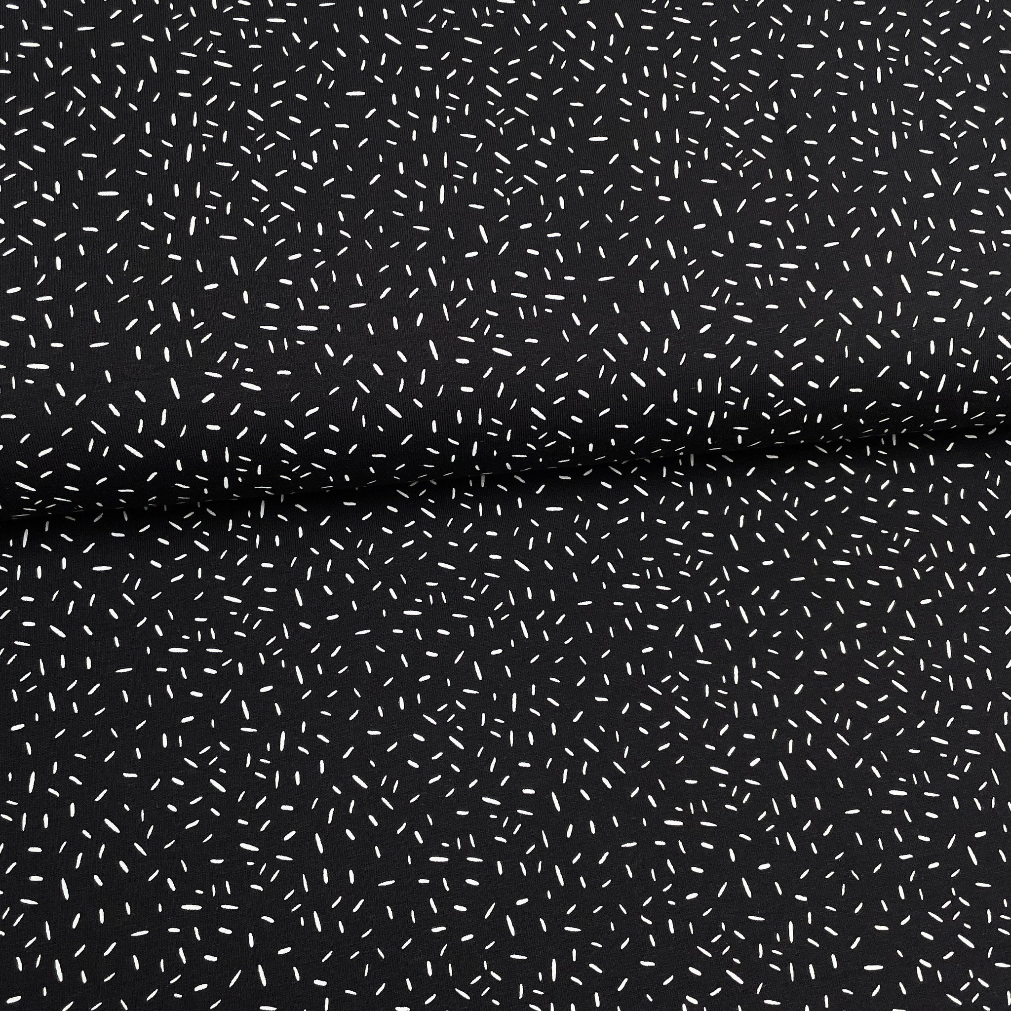 Confettis noir - Jersey imprimé