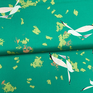 Mouettes - Birch Fabrics - Popeline imprimée biologique