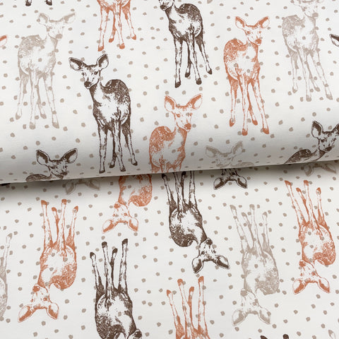 Off-White Deer - Printed Brushed Fleece