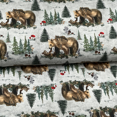 Papa Gray Bear - NON NON OUI - Printed jersey