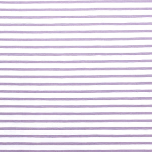 Lined lilac and white 5 mm - Lined jersey