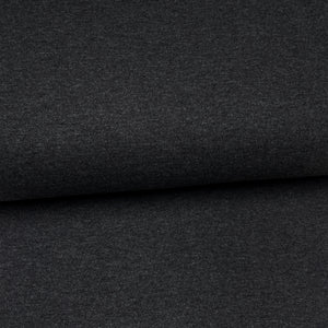 Charcoal gray melange - Plain jersey