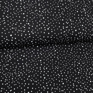 Black polka dots - Printed jersey