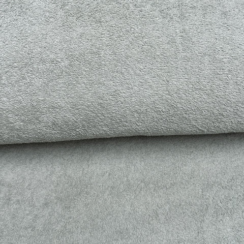 Gray cotton terry