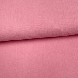 Dusty pink - Double gauze cotton muslin