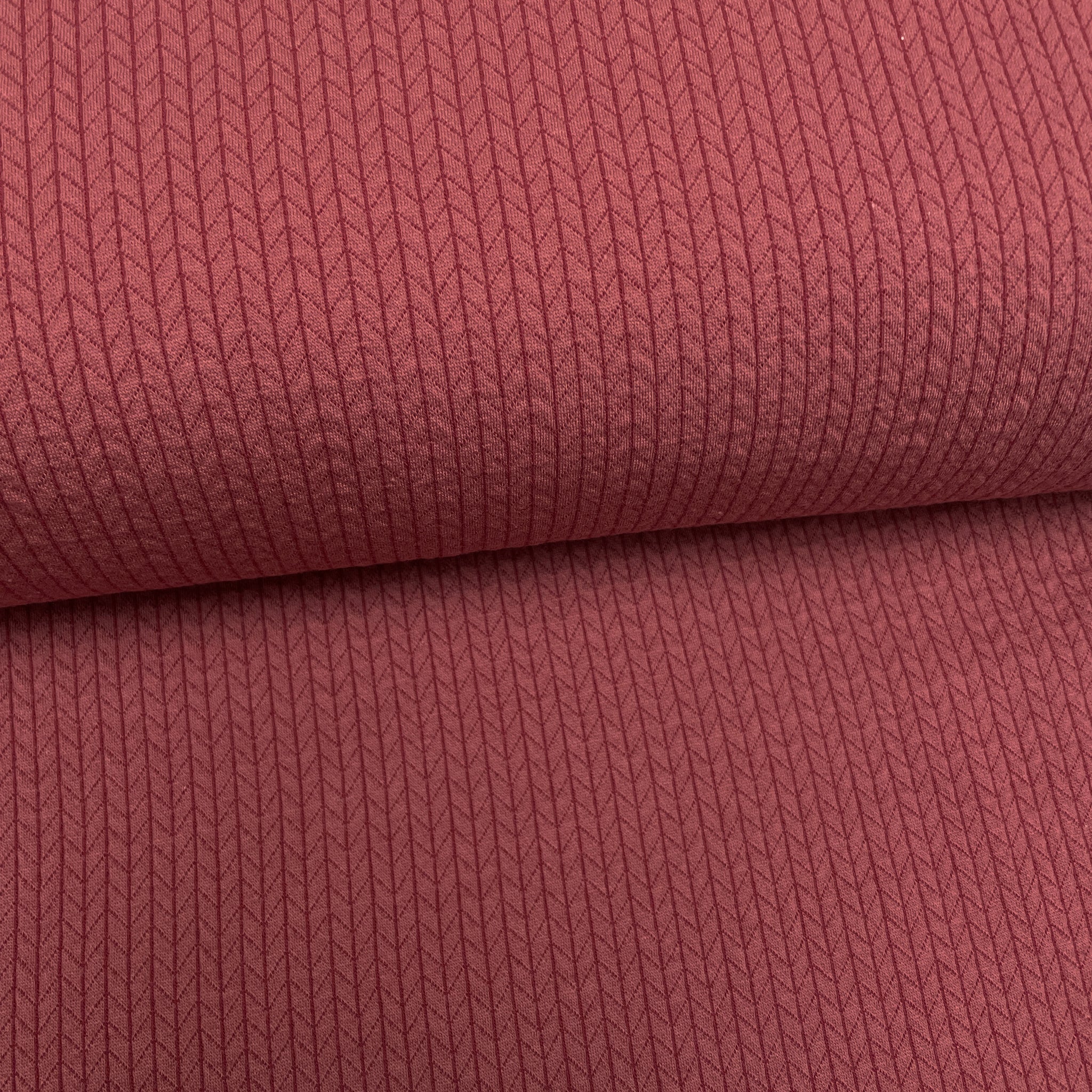 Brick - Cable knit in recycled cotton