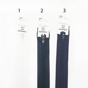 Closed end zipper and light weight 55cm