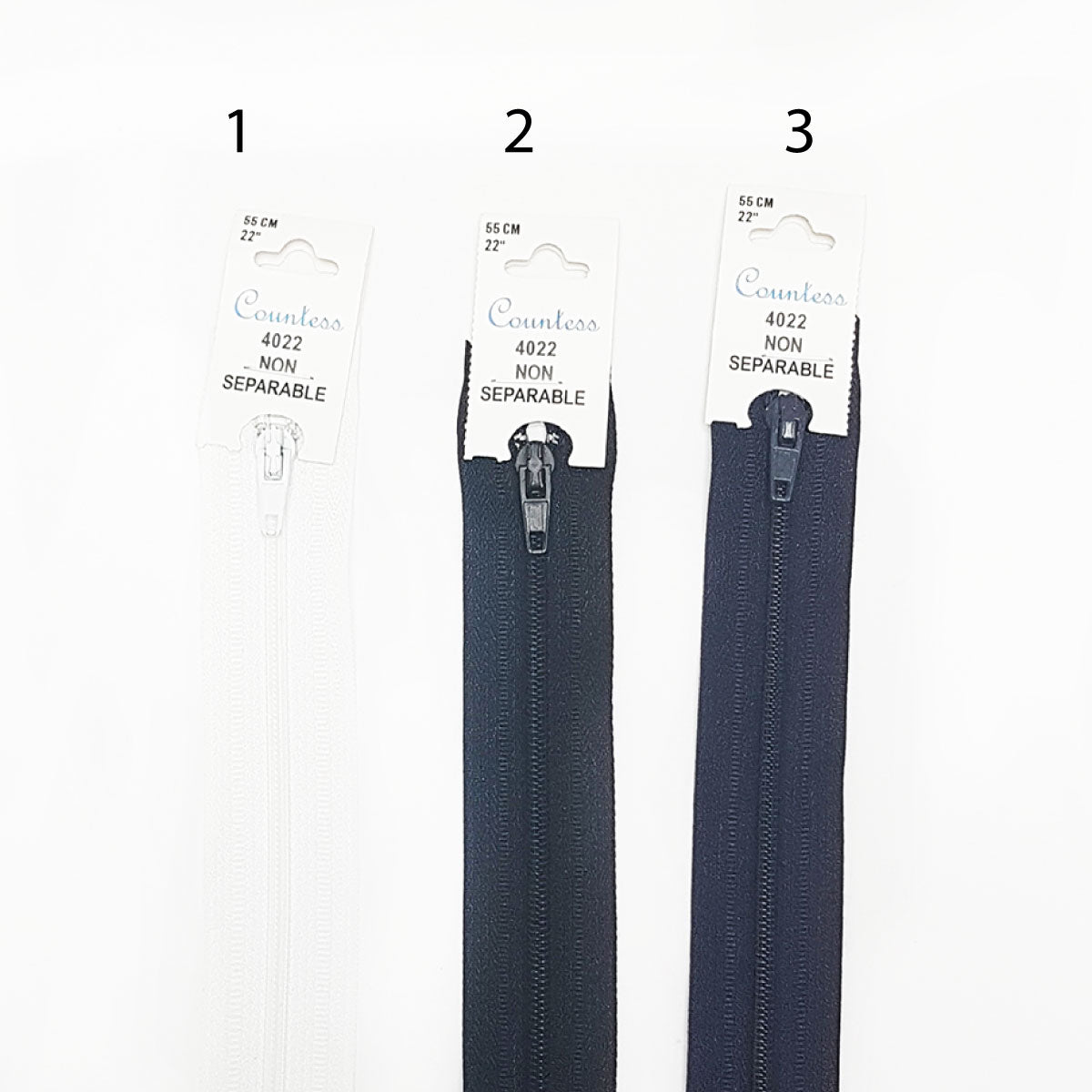 Closed end zipper and light weight 50cm